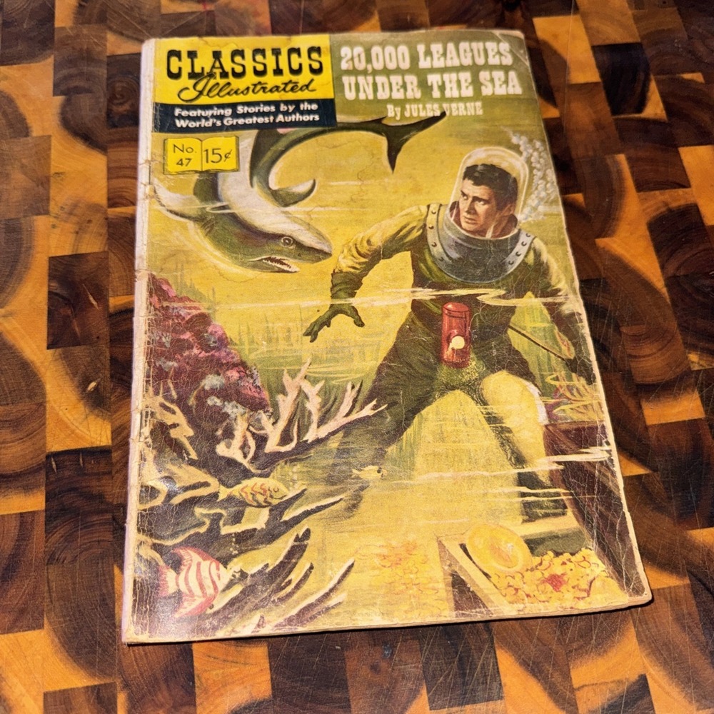 CLASSICS ILLUSTRATED #47 20,000 LEAGUES UNDER THE SEA HRN 148 9th